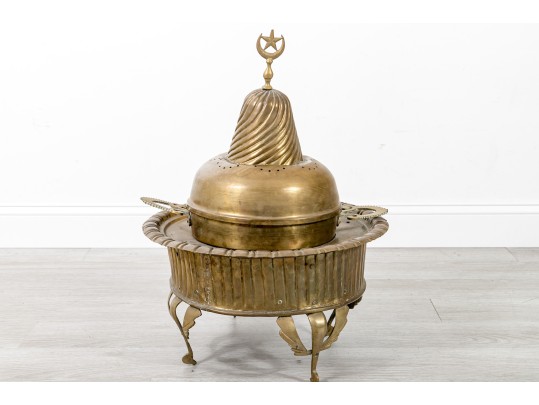 Vintage Middle Eastern Brass Brazier
