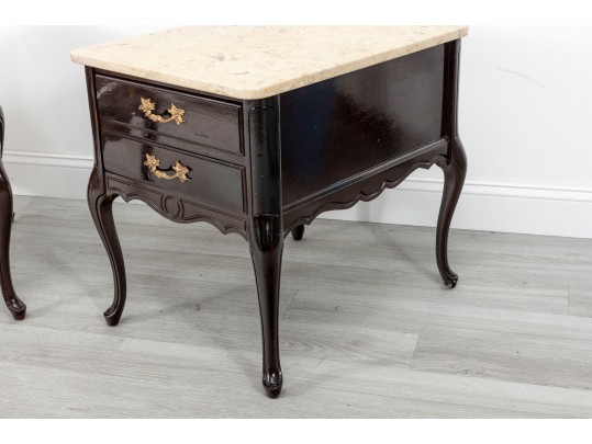 Queen Anne Night Stands With Stone Tops