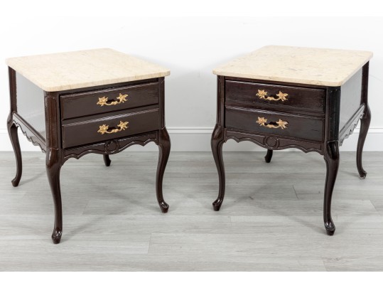 Queen Anne Night Stands With Stone Tops