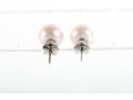 Sterling Silver Pale Pink Cultured Pearl Stud Earrings