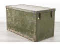 Military Green Campaign Metal Travel Trunk
