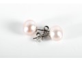 Sterling Silver Pale Pink Cultured Pearl Stud Earrings