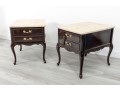 Queen Anne Night Stands With Stone Tops