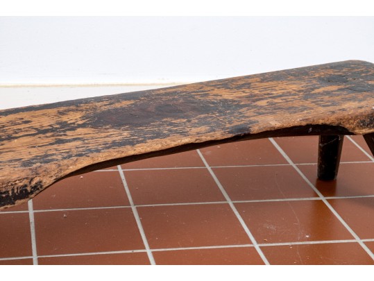 Antique Rustic Wooden Milking Stool