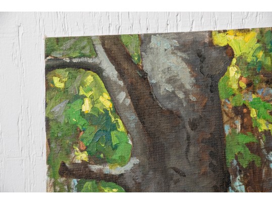 William A. Drake (1891-1979), Oil Artist Panel - Forest Landscape - Unframed