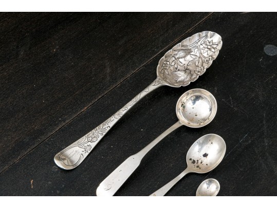 Vintage Collection Of Sterling Silver Service Utensils, 5.925 OZT Total