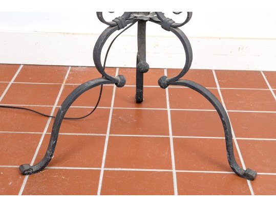 Vintage Pair Of Iron Floor Lamps