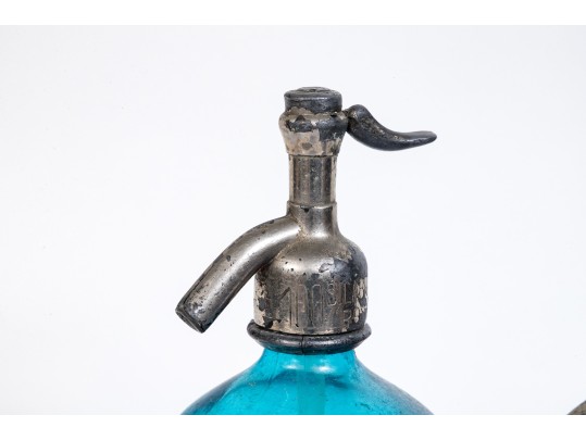 Group Of Vintage Glass Dispensers And Medication Bottles