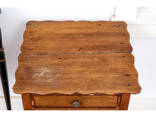 Collection Of 3 Antique Carved, Ebonized & Finished Side Tables - For Restoration