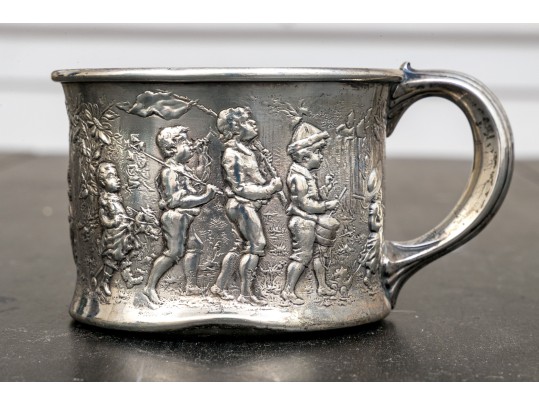 Gorham Repousse Sterling Silver Child Cup, 3.315 OZT