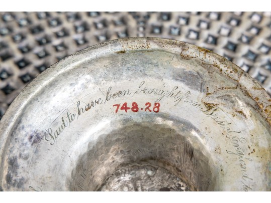 Antique Silver Footed Tazza, 10.985 OZT