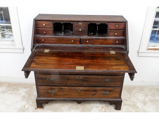 Antique 19th Century Slant Top Secretary Chest