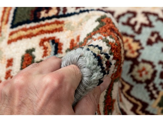 Gorgeous Handknotted Wool Serapi Runner Carpet, 10' X 2'-7