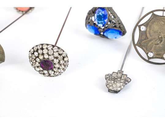 Vintage Collection Of 26 Decorative Hairpins