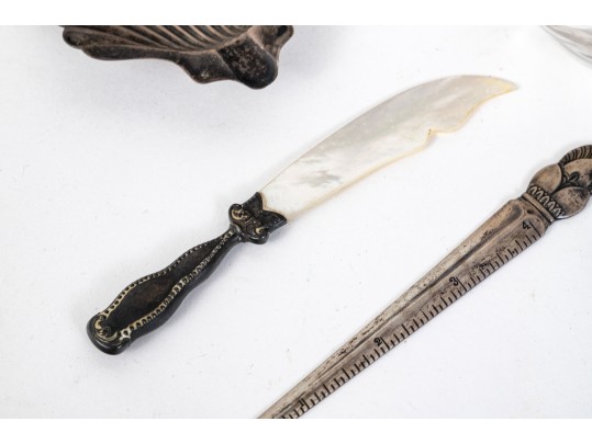 Intriguing Collection Of Mixed Media Items Including Sterling And Crystal