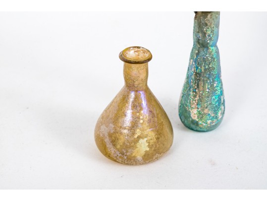 Two Ancient Roman Glass Vases