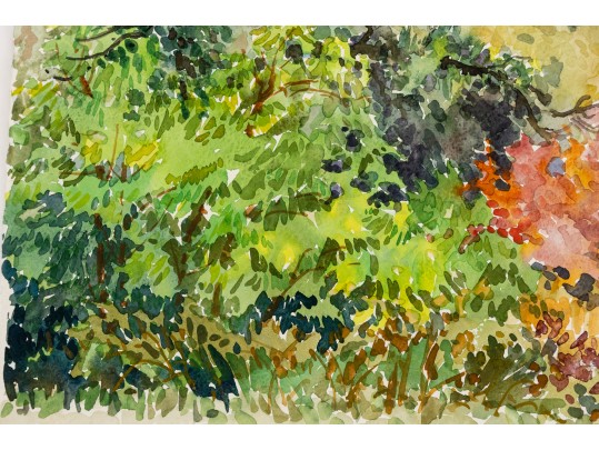 William L. Drake (Canada, 1929-2019) Watercolor On Paper, Landscape - Unframed