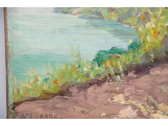 William A. Drake (1891-1979), Oil On Board - Coastal Scene - Unframed