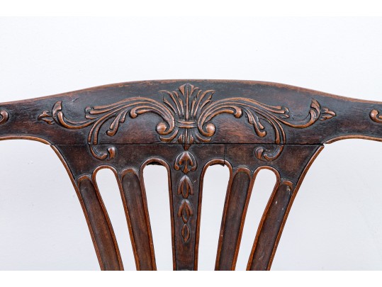 An Antique Chippendale Style Mahogany Side Chair