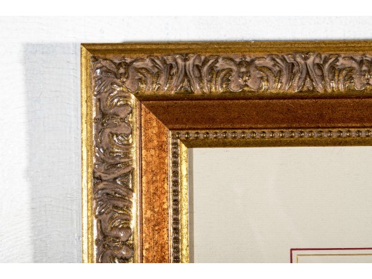 1677 Hand-colored Copper Engraved Map, 