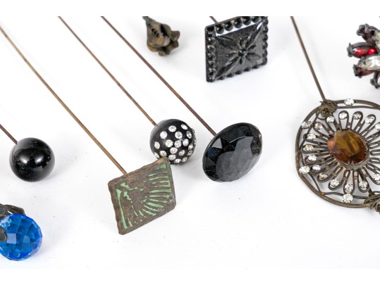 Vintage Collection Of 26 Decorative Hairpins
