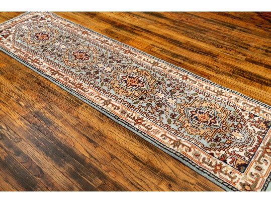 Gorgeous Handknotted Wool Serapi Runner Carpet, 10' X 2'-7