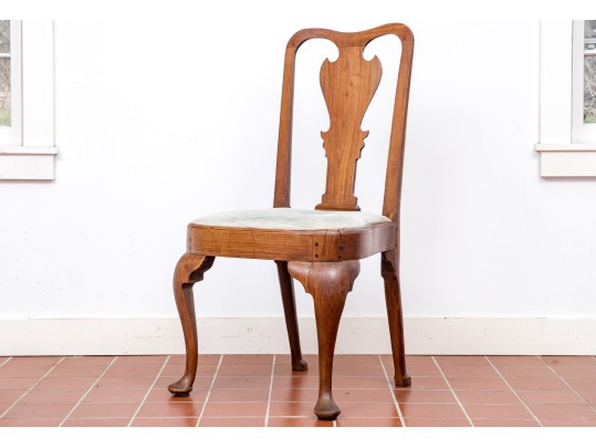 American Cherry Queen Anne Side Chair, Probably Connecticut, Ca. 1760-80