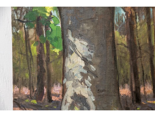 William A. Drake (1891-1979), Oil Artist Panel - Forest Landscape - Unframed