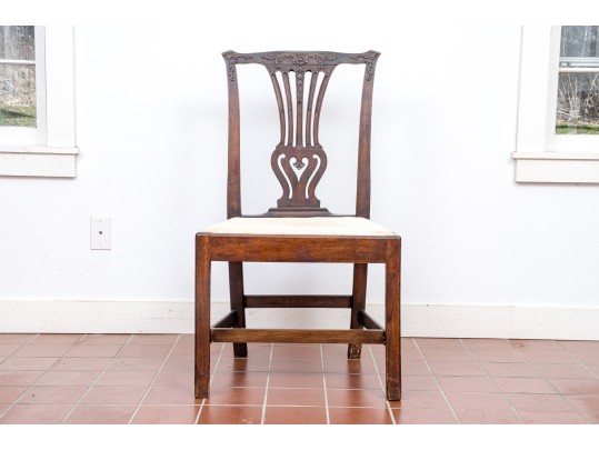 An Antique Chippendale Style Mahogany Side Chair