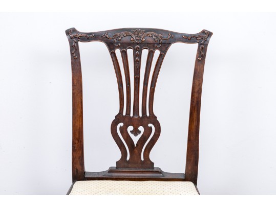 An Antique Chippendale Style Mahogany Side Chair