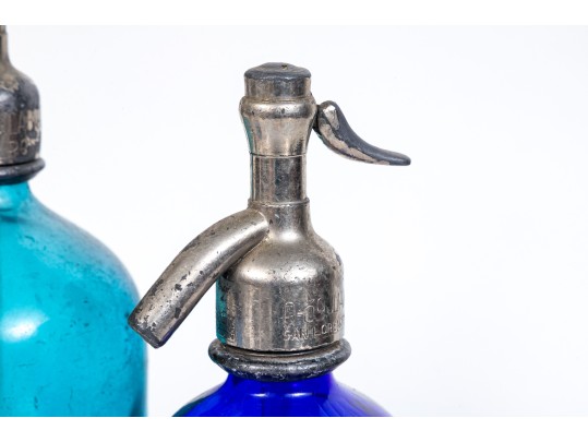 Group Of Vintage Glass Dispensers And Medication Bottles