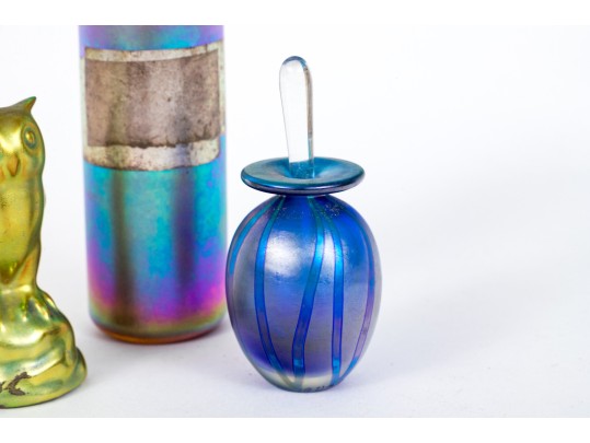 Fine Collection Of Artisanal Glass And Zolnay Ceramic Owl