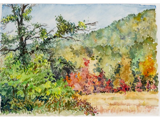 William L. Drake (Canada, 1929-2019) Watercolor On Paper, Landscape - Unframed