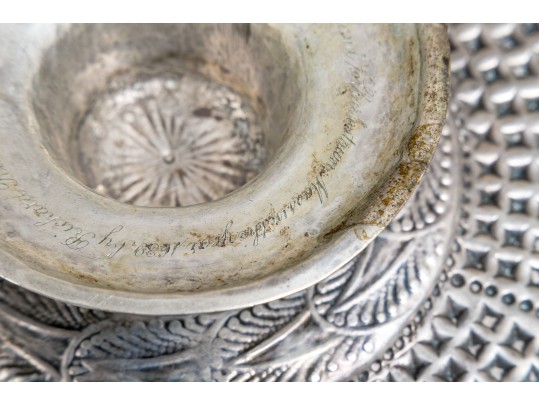 Antique Silver Footed Tazza, 10.985 OZT