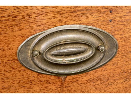 Antique Federal Bow Front Chest Of Drawers, Ca. 1800-1820