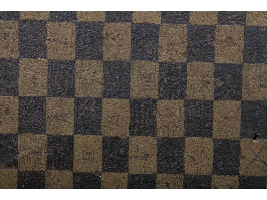 Antique Painted Wood Game Board