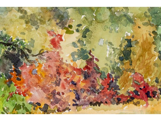 William L. Drake (Canada, 1929-2019) Watercolor On Paper, Landscape - Unframed