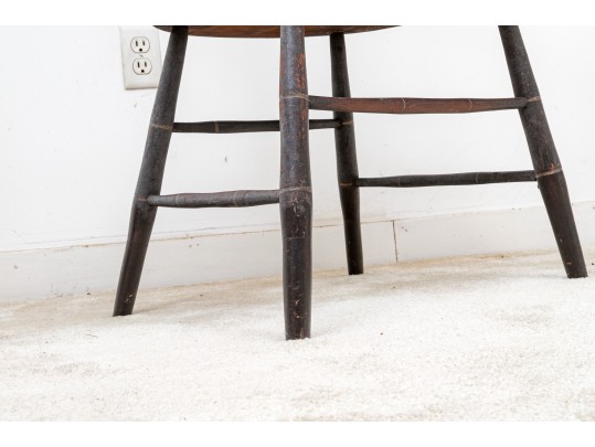 An Antique Tall Comb Back Windsor Arm Chair