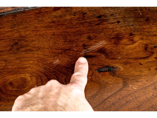 Antique Slant Front Secretary Cabinet, For Repair