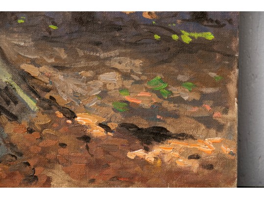 William A. Drake (1891-1979), Oil Artist Panel - Forest Landscape - Unframed