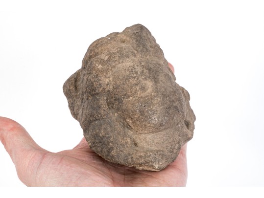 Carved Stone Buddha Head 