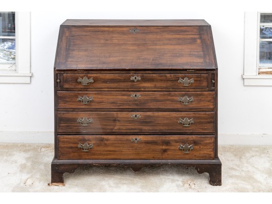 Antique 19th Century Slant Top Secretary Chest