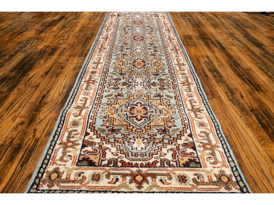 Gorgeous Handknotted Wool Serapi Runner Carpet, 10' X 2'-7