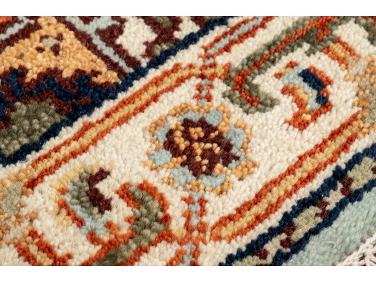 Gorgeous Handknotted Wool Serapi Runner Carpet, 10' X 2'-7