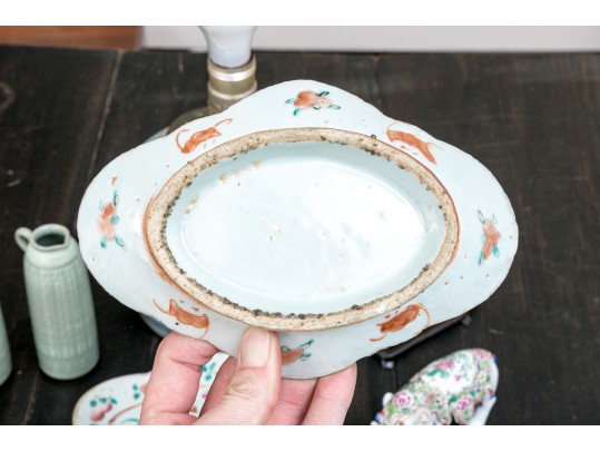 Collection Of 8 Assorted Asian Mixed Media Table Top Wares