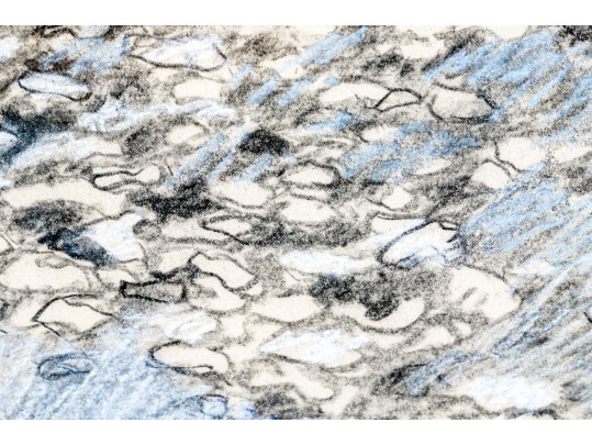 Pastel On Paper Abstract Landscape