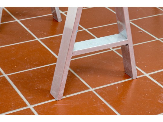 Impressive Chrome And Glass Cocktail Table