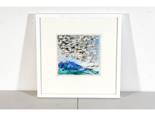 Pastel On Paper Abstract Landscape