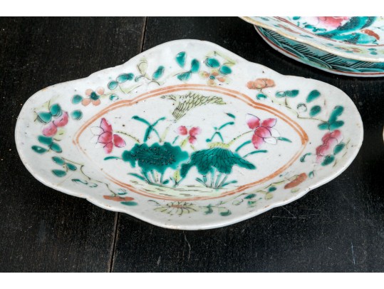 Collection Of 8 Assorted Asian Mixed Media Table Top Wares