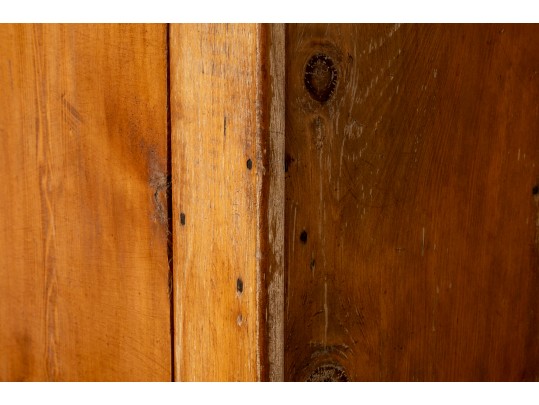 19th Century American Step Back Blind Door Cupboard